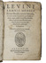 First edition of an account of the secrets of nature and the interplay of nature and medicine