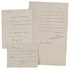 Two signed autograph letters and a note by one of the most famous explorers <BR>of the first half of the 19th century