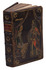 Notorious forged binding, gold-tooled with Ottoman imagery painted red, white and green on dark brown